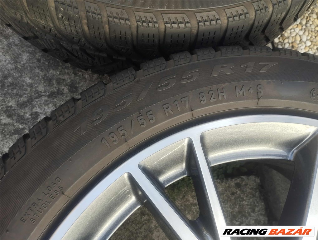 5x112 17 BMW Style 489 1 2 gyári felni - Pirelli 195/55 r17 " téli + tpms 9. kép