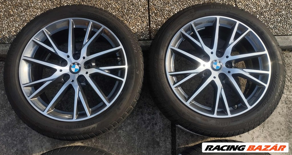 5x112 17 BMW Style 489 1 2 gyári felni - Pirelli 195/55 r17 " téli + tpms 7. kép