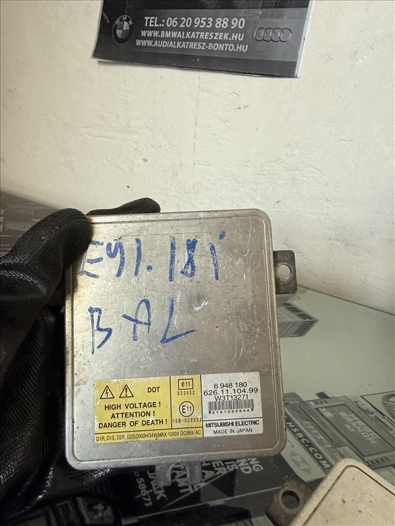 BMW 3-as sorozat E90, E91, E92, E93 Bmw E90 E91 E92 E93 xenon trafó 6948180 1. kép