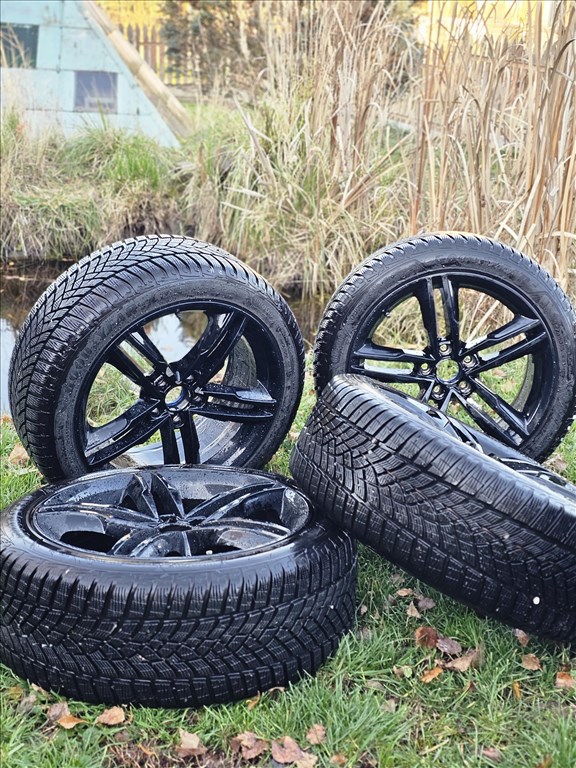  5x112 lyukosztású 18" használt MAM alufelni, rajta 235/45 új Goodyear téli gumi gumi  1. kép