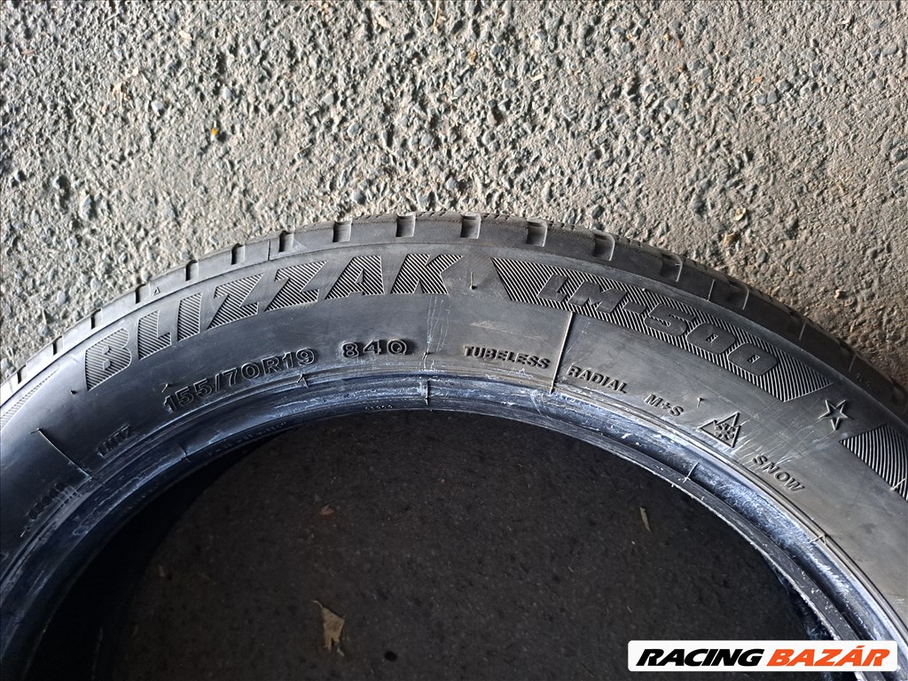 2db BMW I3 155/70 R19 Bridgestone Blizzak LM-500 téli gumi eladó!!! (DOT2019) 4. kép