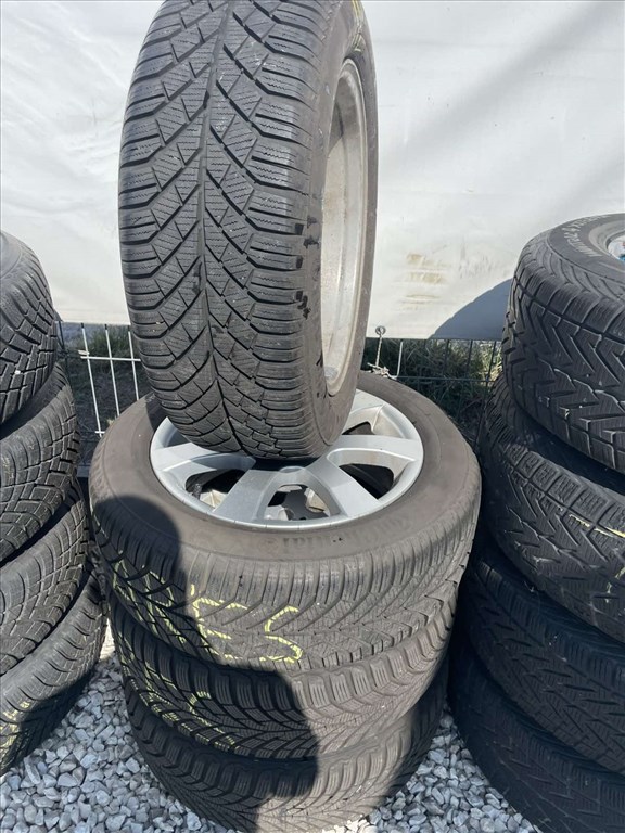  VW Scirocco 5x112 lyukosztású 16" Aluett alufelni, 205/55 Continental téli gumi 2. kép
