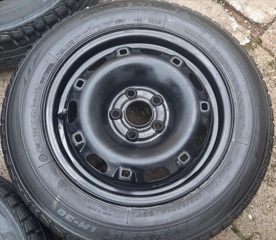  5x100 Gyári Skoda, Vw Lemezfelni 14" 3. kép