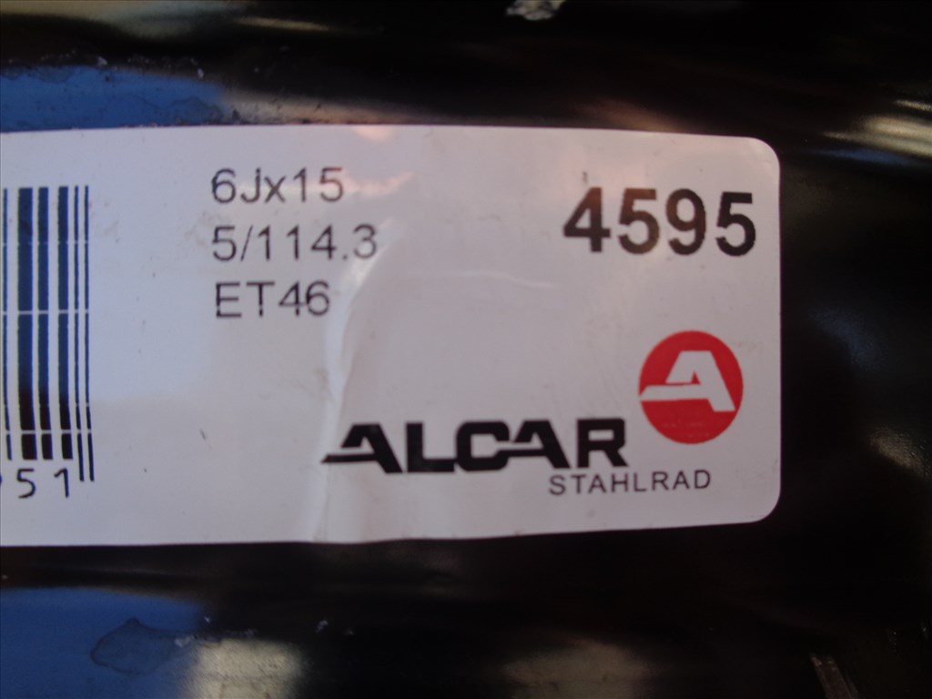 Új lemezfelni Hyundai 15-ös, 5×114.3-as osztóval eladó. 7. kép