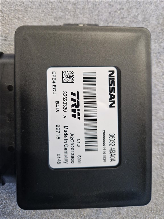 NISSAN QASHQAI (J11) kézifék vezérlőegység  360324ba0a 3. kép