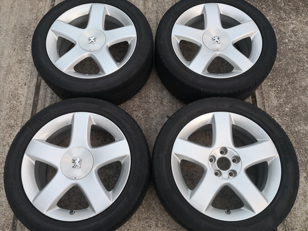 Peugeot 17-es gyári alufelnik 5x108-as 10. kép