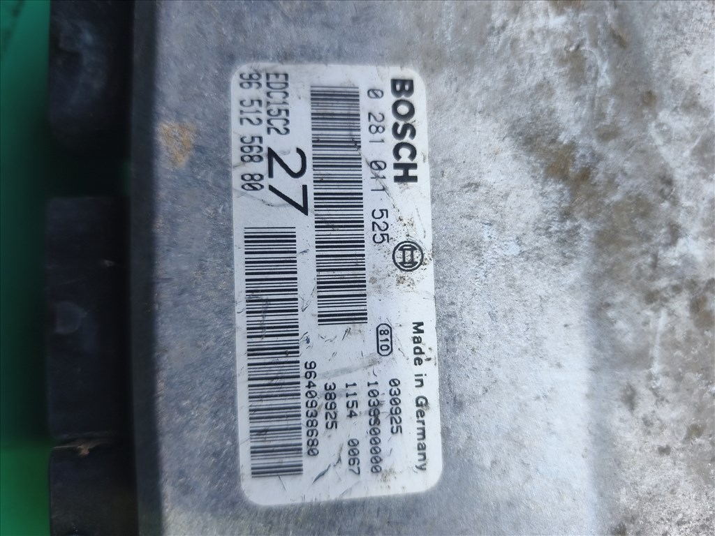 Peugeot 206 2.0 HDI motorvezérlő bsi kulcs  0281011525 9651256880 2. kép
