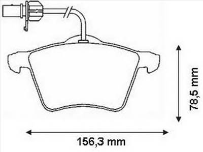 JURID 573206J - fékbetét FORD SEAT VW