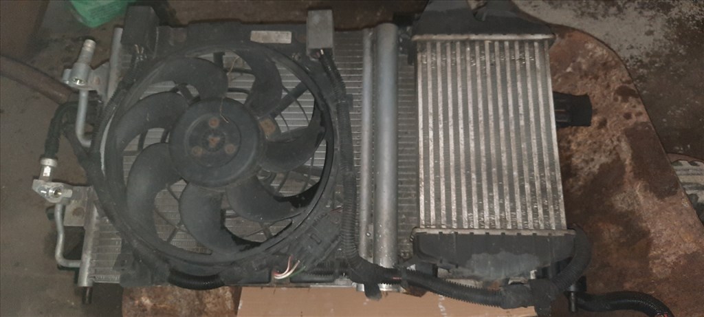 Opel Astra H 1.9 CDTI hűtősor intercooler vízhűtő klímahűtő hűtőventilátor  1. kép
