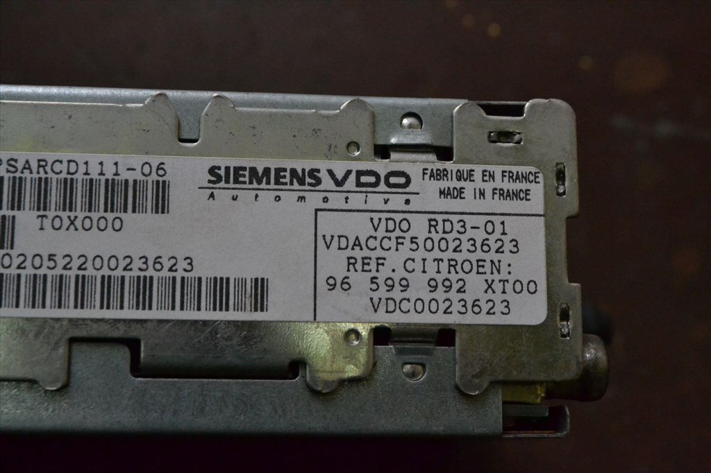 Citroen Xsara Picasso gyári CD rádió! 96599992 XT, VD0 RD3-01, PSARCD111-06 8. kép