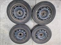  5x100 15" gyári lemezfelni, 185/60 Semperit téli gumi szett (27653)