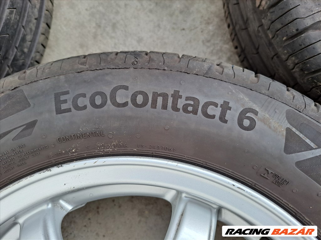4db 5x100 14" Újszerű Skoda Seat Volkswagen Alufelni  Alutec Germany Continental Ecocontact 6  6. kép
