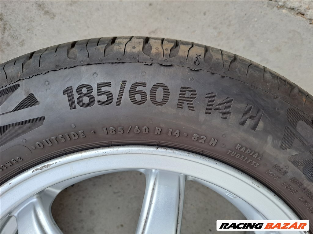 4db 5x100 14" Újszerű Skoda Seat Volkswagen Alufelni  Alutec Germany Continental Ecocontact 6  7. kép