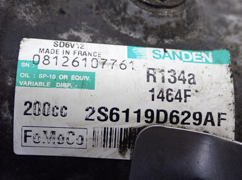 Ford Fusion 1.4 TDCi klímakompresszor 2S61-19D629-AF 3. kép