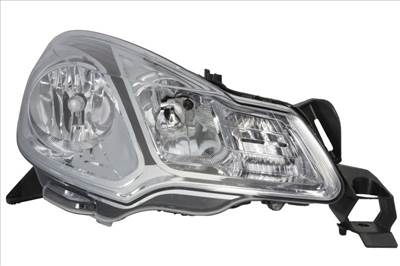 Citroen C3 2013-2016, DS3 utángyártott új jobb első fényszóró H1/H7 fekete h. (motorral) TYC 6206y0