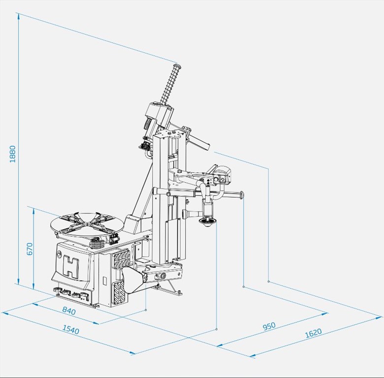 Gumiszerelő gép MM50FTI 2. kép