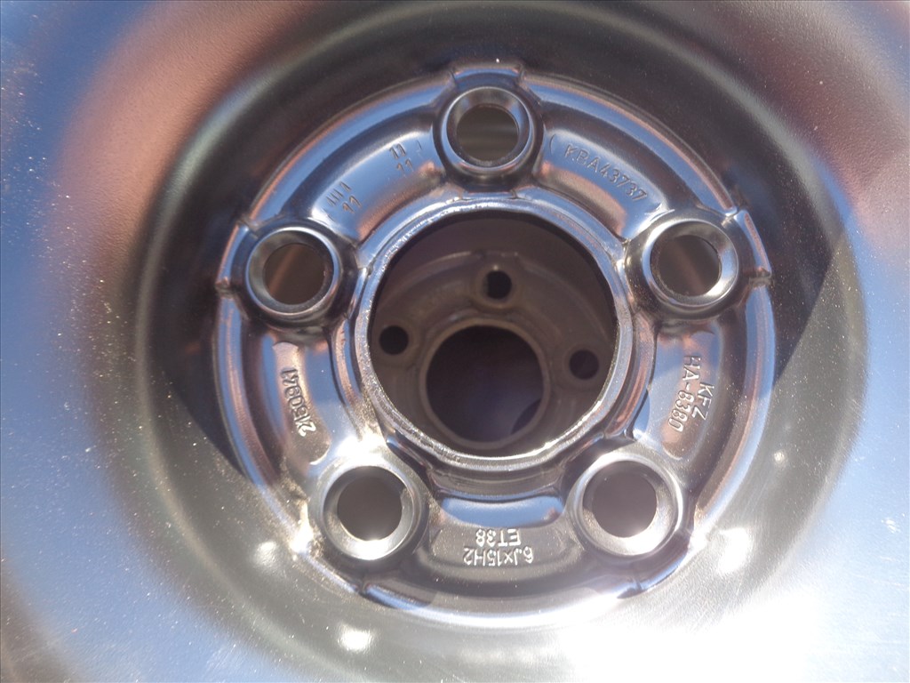  Új lemezfelni VW- Skoda 15-ös, 5×100-as osztóval eladó.  3. kép