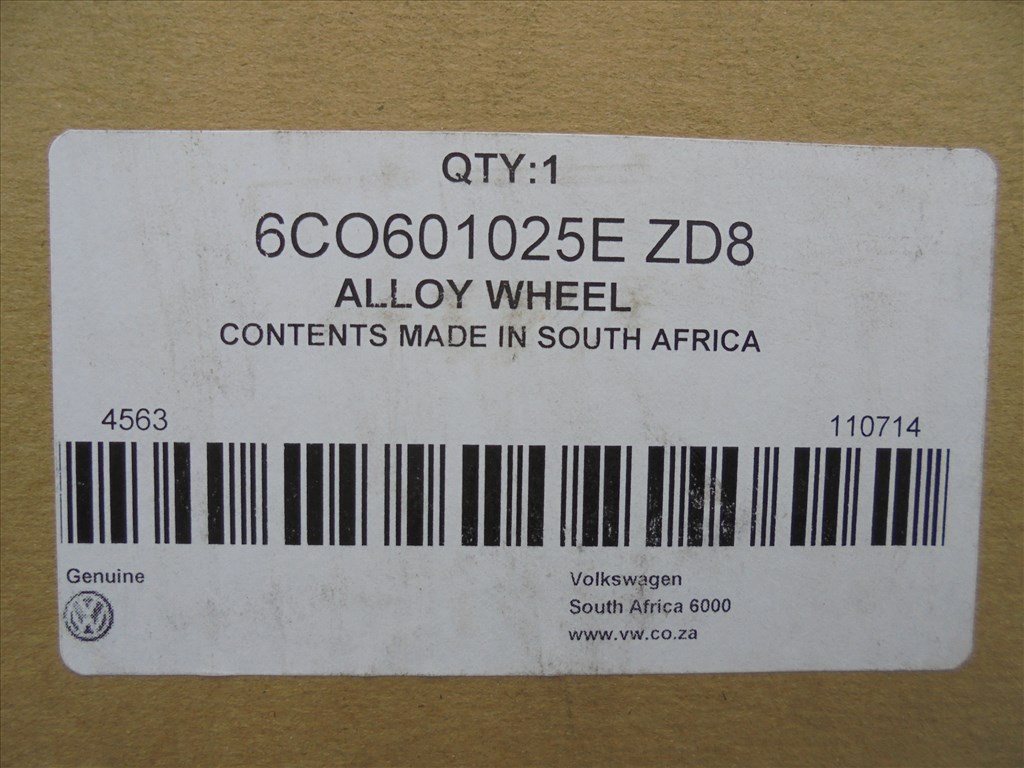 Új 17-es Vw Polo 5 x100-as 1db gyári alufelni eladó 3. kép