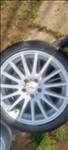  17" használt alufelni, rajta 205/55 kopott Bridgestone nyári gumi 