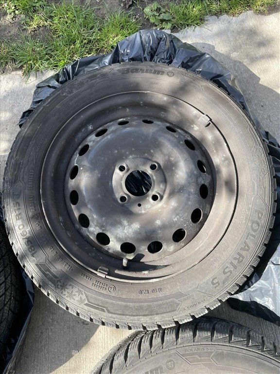  Barum Polaris 5 téli gumiszett lemezfelnire szerelten eladó 5. kép