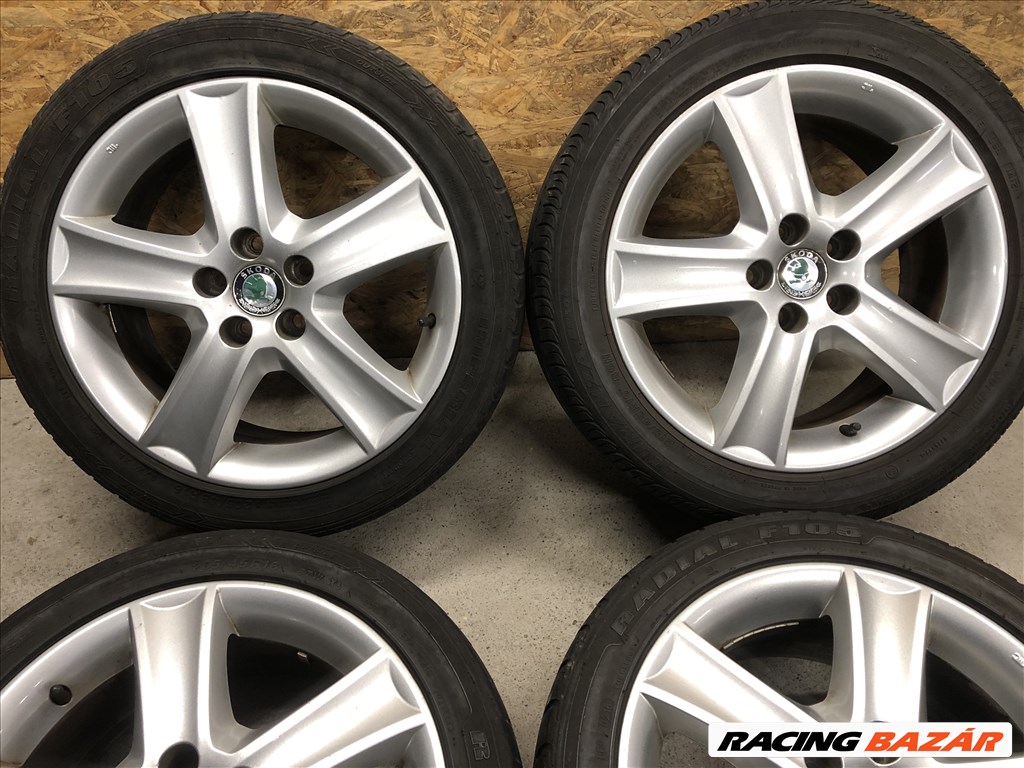 16 colos gyári Skoda alufelni Fabia 16 col 5x100 3. kép