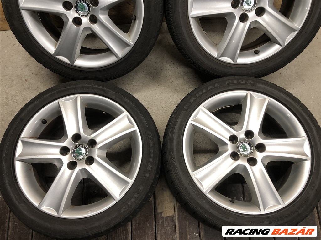16 colos gyári Skoda alufelni Fabia 16 col 5x100 4. kép