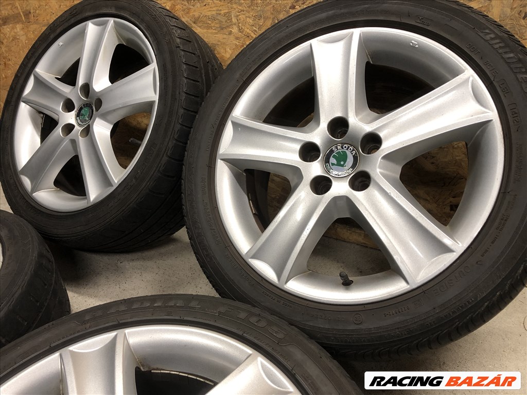 16 colos gyári Skoda alufelni Fabia 16 col 5x100 5. kép