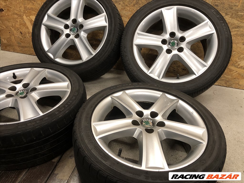 16 colos gyári Skoda alufelni Fabia 16 col 5x100 6. kép