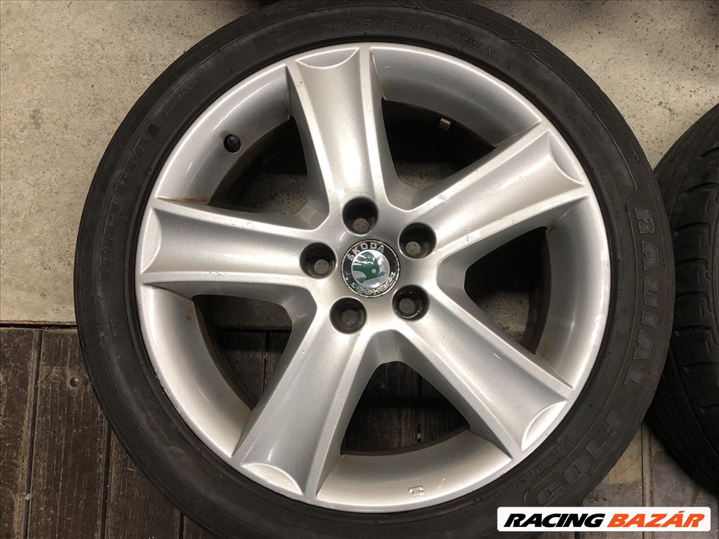 16 colos gyári Skoda alufelni Fabia 16 col 5x100 9. kép