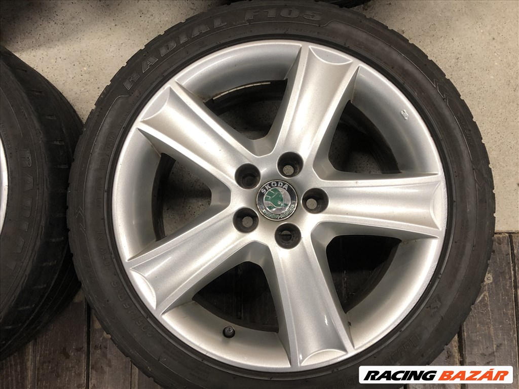 16 colos gyári Skoda alufelni Fabia 16 col 5x100 10. kép