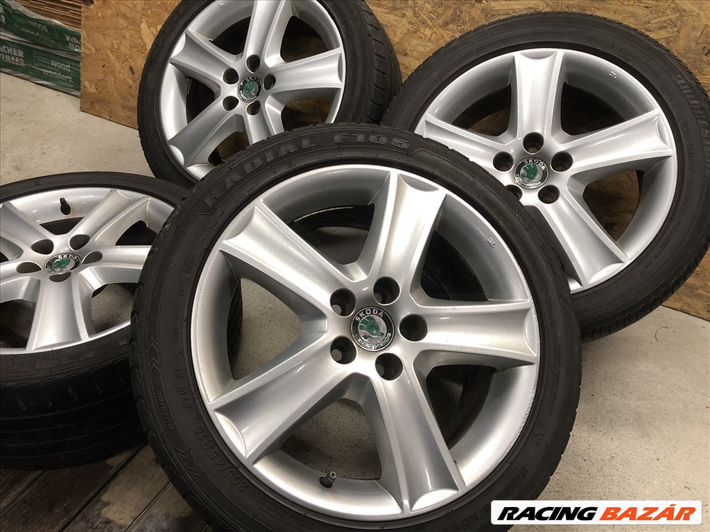 16 colos gyári Skoda alufelni Fabia 16 col 5x100 11. kép
