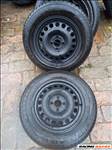  4x100 opel 15" újszerű lemezfelni 185/65 használt téli gumi 5-6mm opel astra vectra corsa meriva