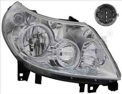 Főfényszóró TYC 20-11334-15-2 for FIAT, CITROËN, PEUGEOT
