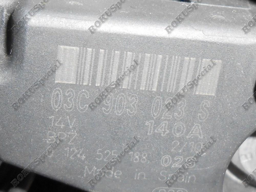 VW Passat B6,3C,B7 2008-2014-ig Generátor - 140 A BOSCH start-stop 03C903023S 0124525188 7. kép