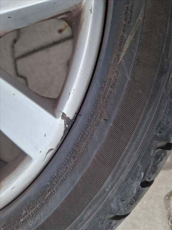 Golf 6 5x112 gyári alufelni, rajta 225/45 használt Hankook nyári gumi (26196) 19. kép