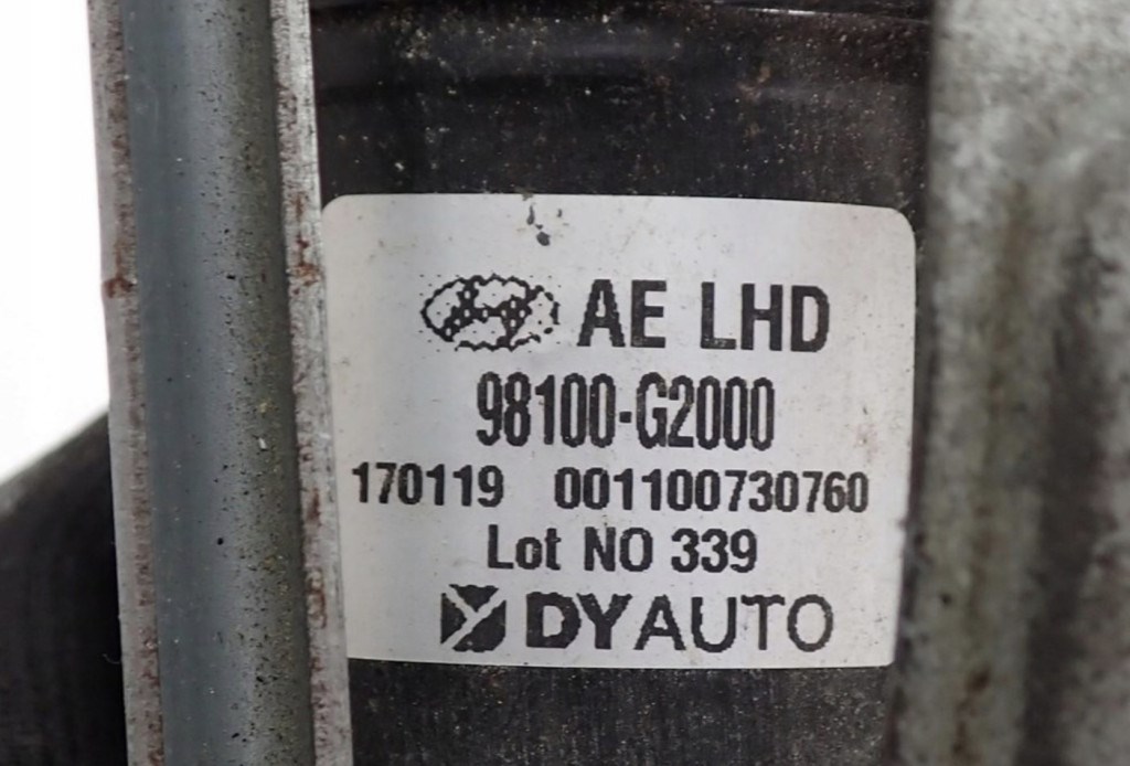 Hyundai Ioniq (AE) első ablaktörlő szerkezet motorral 98100g2000 98100-G2000 3. kép