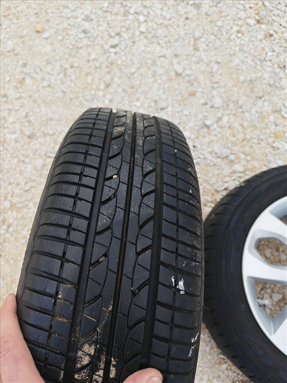 15" 4x100 Nissan Micra gyári alufelni szett nyárigumikkal +TPMS!  10. kép