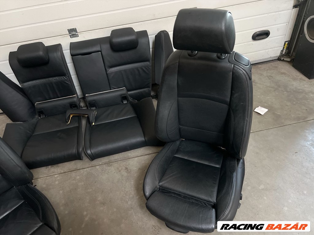 BMW E92 fekete bőr, M csomagos fűthető ülés szett 3. kép