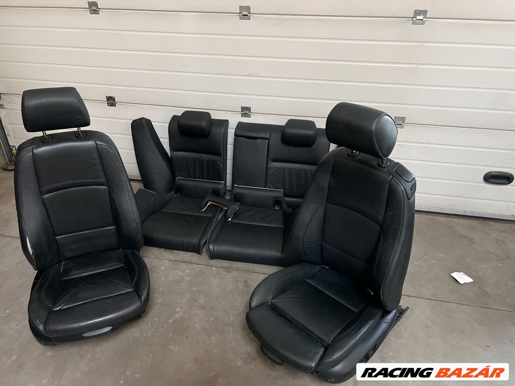 BMW E92 fekete bőr, M csomagos fűthető ülés szett 5. kép