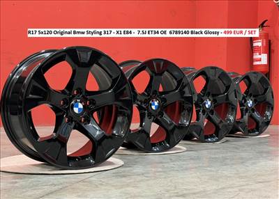 R17 5x120 Original Bmw Styling 317 - X1 E84 -  7.5J ET34 OE  6789140 gyári alufelnik felnik