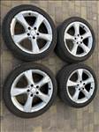 5x112 Mercedes 17" használt alufelni, rajta 225/45 használt Sava nyári gumi szett egyben eladó