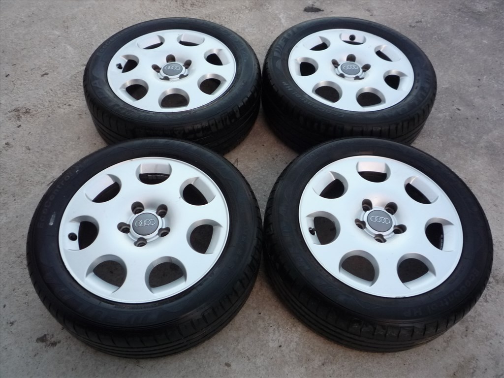 16-os AUDI 5X112 gyári alufelni garnitúra eladó! 2. kép