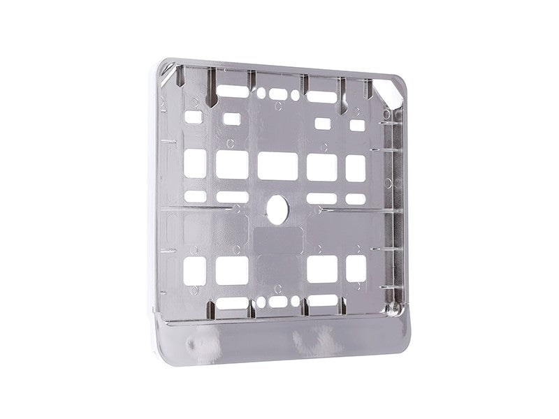 Motorkerékpár rendszámtábla keret, krómozott 1. kép