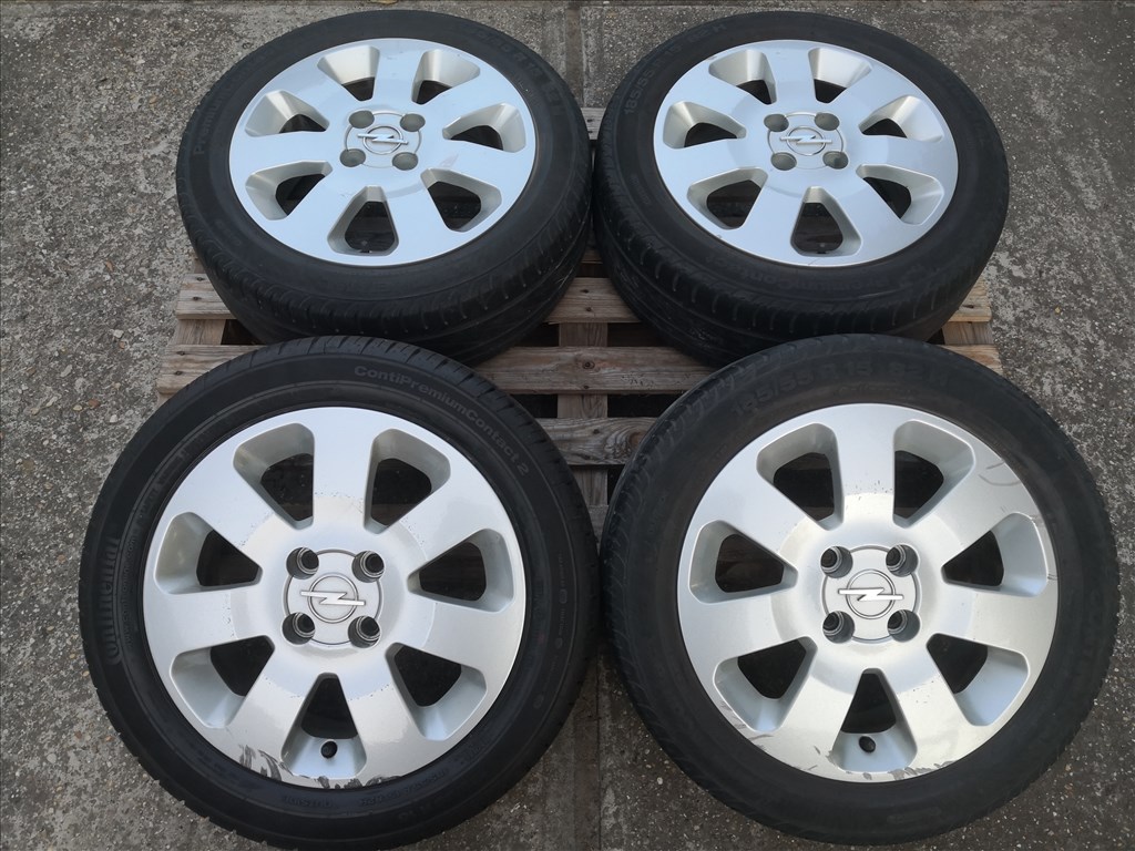 Opel 15-ös gyári alufelnik 4x100-as 9. kép