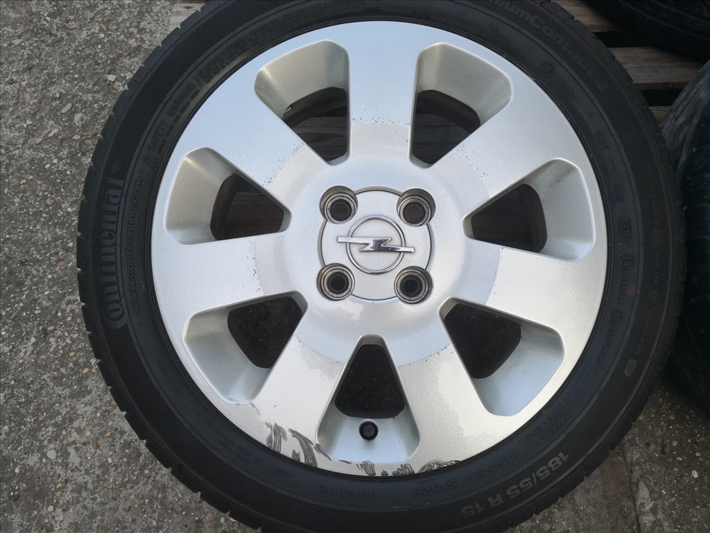 Opel 15-ös gyári alufelnik 4x100-as 3. kép