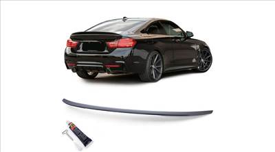 BMW F32 coupe M4 Performance stílusú lakkozott fekete csomagtartó spoiler