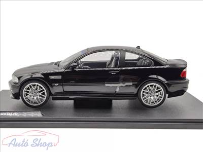 Bmw E46 M3 CSL Fekete Solido 1:18 1/18 Solido modellautó modell autó