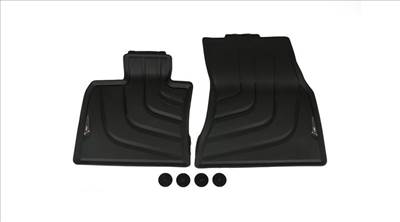 Gyári BMW F15 X5 F16 X6 Allweather tépőzáras fekete első gumiszőnyeg szett 51472458439
