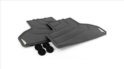 Gyári BMW F15 X5 Allweather tépőzáras fekete hátsó gumiszőnyeg szett 51472458440
