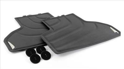 Gyári BMW F16 X6 Allweather tépőzáras fekete hátsó gumiszőnyeg szett 51472458441